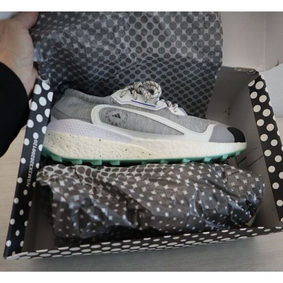 adidas x Stella McCartney Women Sz 8 Gray Heather Outdoorboost 2.0 Sneakers - Picture 4 of 15
